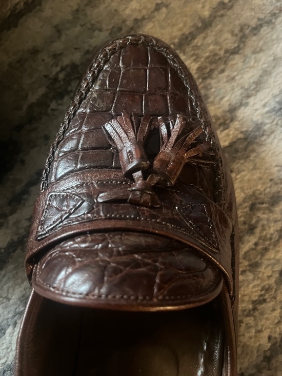 Bally Italy Dark Brown Leather Tassel Loafers 7.5 EUC ( vintage) main image 6